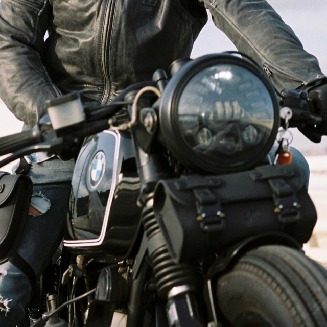 BORSA MORBIDA KAPPA MOTO IN PELLE CON ATTACCO FORCELLA - KMLW02 - BMW