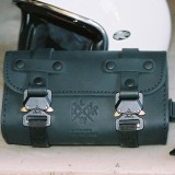 BORSA MORBIDA KAPPA MOTO IN PELLE CON ATTACCO FORCELLA - KMLW02 - LOGO