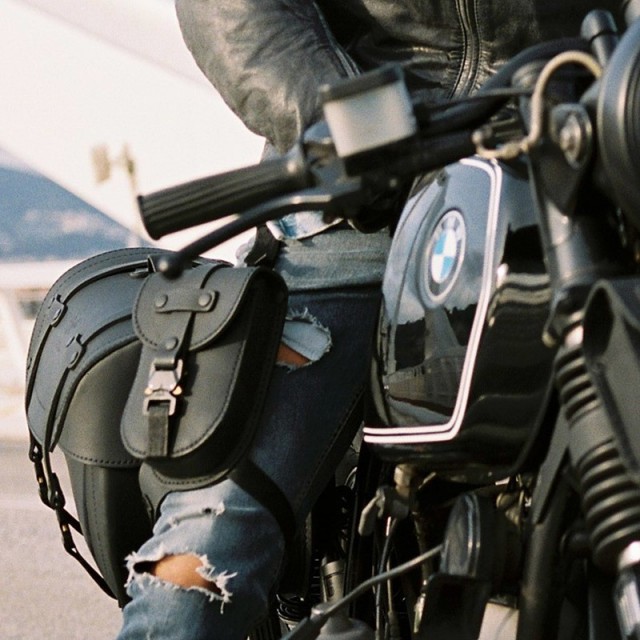 BORSELLO DA GAMBA KAPPA MOTO IN PELLE CUSTOM - KMLW03 - MOTO