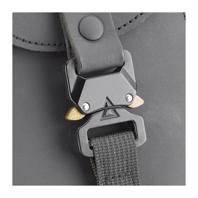 BORSELLO DA GAMBA KAPPA MOTO IN PELLE CUSTOM - KMLW03 - CHIUSURA