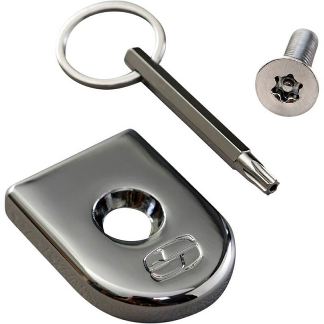 VITE SICUREZZA SADDLEMEN CROMATA PER BLOCCAGGIO SELLE HARLEY DAVIDSON - KIT