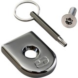 SADDLEMEN SCREW SEAT SECURITY CHROME FOR HARLEY DAVIDSON - KIT