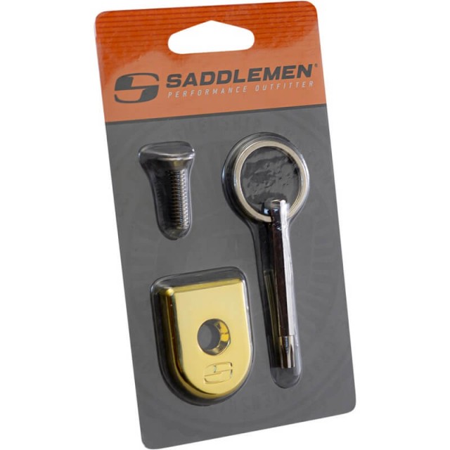 SADDLEMEN SCREW SEAT SECURITY GOLD FOR HARLEY DAVIDSON