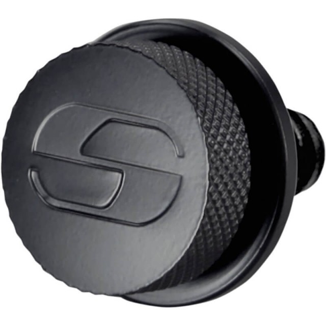 SADDLEMEN BLACK SEAT MOUNTING KNOB 1/4"-20