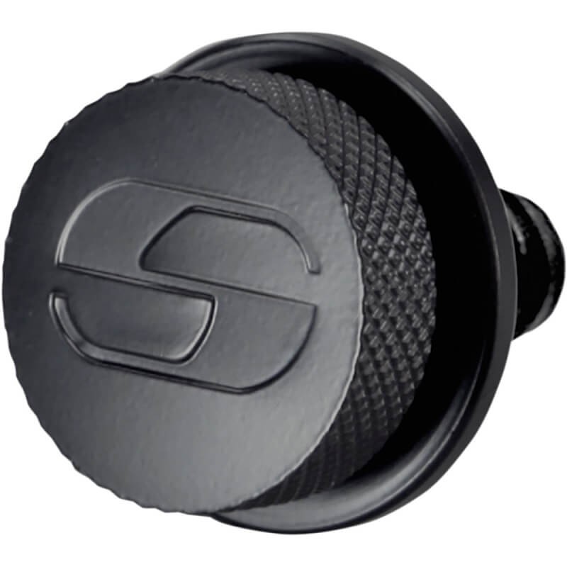 SADDLEMEN BLACK SEAT MOUNTING KNOB 1/4"-20