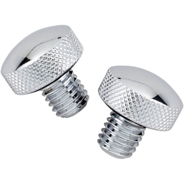 DRAG SPECIALTIES CHROME KNURLED BOLT KIT FOR SOFTAIL SEATS - SCREW