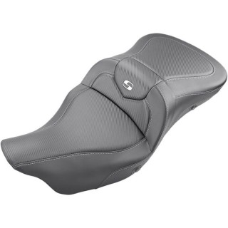 SADDLEMEN ROAD SOFA CF 2-UP HEATED GEL SEAT FOR HARLEY TOURING 2008-2021 - HEATERS