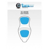 SADDLEMEN ROAD SOFA LS 2-UP HEATED GEL SEAT DRIVER’S BACKREST TOURING 08-21 - GEL PADDING