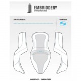 SADDLEMEN ROAD SOFA CF 2-UP HEATED GEL SEAT DRIVER'S BACKREST TOURING 08-21 - LOGO