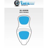 SADDLEMEN ROAD SOFA PT 2-UP HEATED GEL SEAT PILLOW TOP TOURING 08-21 - GEL