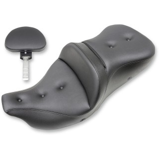 SADDLEMEN ROAD SOFA PT 2-UP HEATED GEL SEAT PILLOW DRIVER'S BACKREST TOURING 08-21