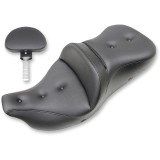 SADDLEMEN ROAD SOFA PT 2-UP HEATED GEL SEAT PILLOW DRIVER'S BACKREST TOURING 08-21
