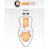 SADDLEMEN HEATED GEL ROAD SOFA CF 2-UP SEAT HARLEY TOURING 2008-2021 - HEATED