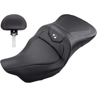 SELLA SADDLEMEN 2-UP ROAD SOFA CF GEL RISCALDATA CON SCHIENALE TOURING 08-21