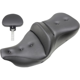 SADDLEMEN HEATED GEL ROAD SOFA PT 2-UP PILLOW TOP BACKREST SEAT TOURING 2007-2021