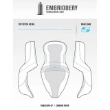 SADDLEMEN ROAD SOFA CF 2-UP GEL SEAT HARLEY TOURING 2008-2021 - LOGO