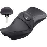 SADDLEMEN ROAD SOFA CF 2-UP GEL DRIVER'S BACKREST SEAT HARLEY TOURING 2008-2021