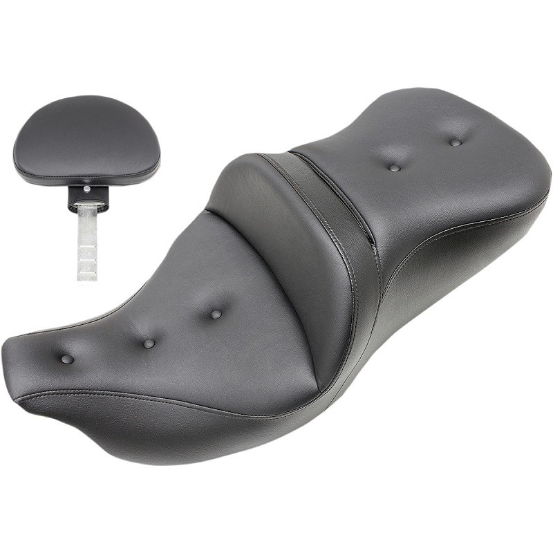 SADDLEMEN ROAD SOFA PT 2-UP GEL PILLOW TOP SEAT DRIVER'S BACKREST TOURING 07-21