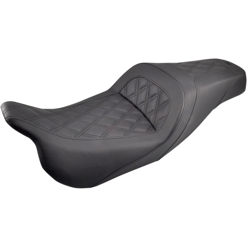 SADDLEMEN 2-UP LS SLIM GEL SEAT FOR HARLEY DAVIDSON TOURING 2007-2021