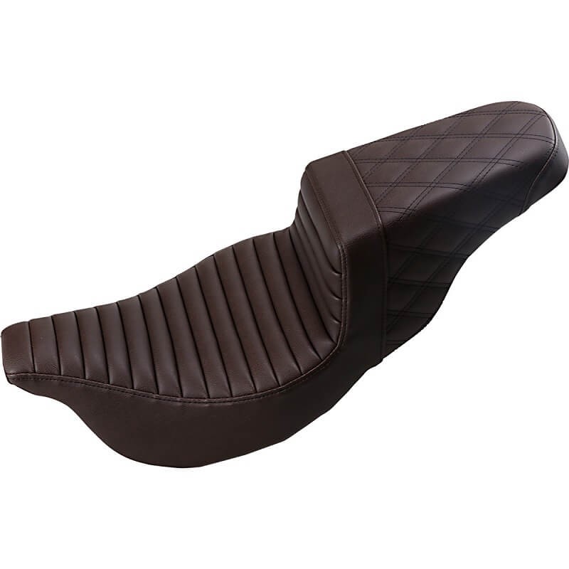 SADDLEMEN 2-UP STEP-UP TR DRIVER LS PASSENGER BROWN SEAT HARLEY TOURING 2007-2021