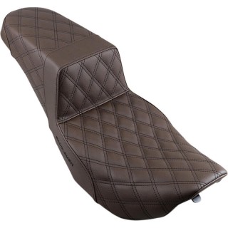 SADDLEMEN 2-UP STEP-UP LS BROWN SEAT HARLEY TOURING 1997-2007