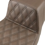 SELLA SADDLEMEN 2-UP STEP-UP LS PILOTA MARRONE HARLEY TOURING 1997-2007 - COVER