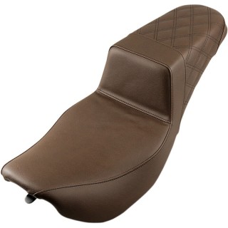 SADDLEMEN 2-UP STEP-UP LS PASSENGER BROWN SEAT HARLEY TOURING 1997-2007