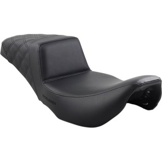 SADDLEMEN 2-UP STEP-UP LS PASSENGER BLACK SEAT HARLEY TOURING 1997-2007