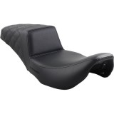 SADDLEMEN 2-UP STEP-UP LS PASSENGER BLACK SEAT HARLEY TOURING 1997-2007