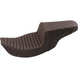 SADDLEMEN 2-UP STEP-UP TR DRIVER LS PASSENGER BROWN SEAT HARLEY TOURING 97-07
