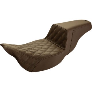 SADDLEMEN 2-UP STEP-UP EXTENDED LS DRIVER BROWN SEAT TOURING 2008-2021