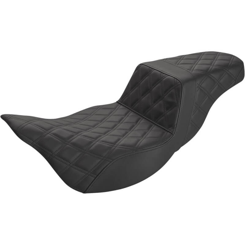 SADDLEMEN 2-UP STEP-UP EXTENDED LS BLACK SEAT HARLEY TOURING 2008-2021