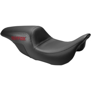 SADDLEMEN 2-UP PRO SERIES SLYFOX SEAT RED LOGO HARLEY TOURING 2007-2021