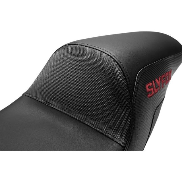 SADDLEMEN 2-UP PRO SERIES SLYFOX SEAT RED LOGO HARLEY TOURING 2007-2021 - SCHIENALE