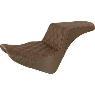 SADDLEMEN 2-UP STEP-UP LS DRIVER BROWN SEAT HARLEY SOFTAIL 2018-2021