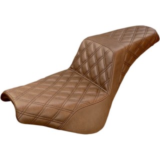 SADDLEMEN 2-UP STEP-UP LS BROWN SEAT HARLEY SOFTAIL STREET BOB 2018-2021