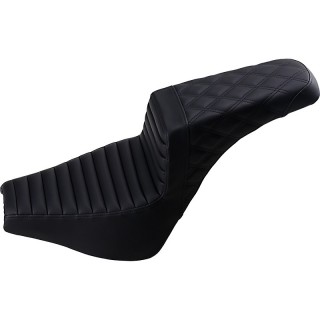 SADDLEMEN 2-UP STEP-UP TR DRIVER LS PASSENGER BLACK SEAT SOFTAIL STREET BOB 18-21