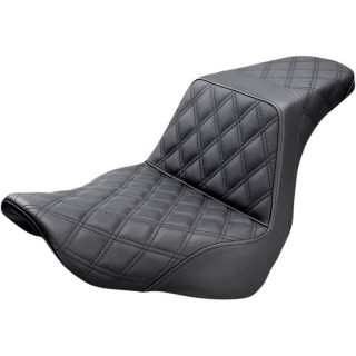 SADDLEMEN 2-UP STEP-UP LS BLACK SEAT HARLEY SPORT GLIDE-LOW RIDER 2018-2021