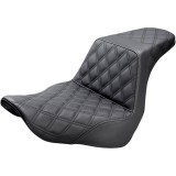 SADDLEMEN 2-UP STEP-UP LS BLACK SEAT HARLEY SPORT GLIDE-LOW RIDER 2018-2021