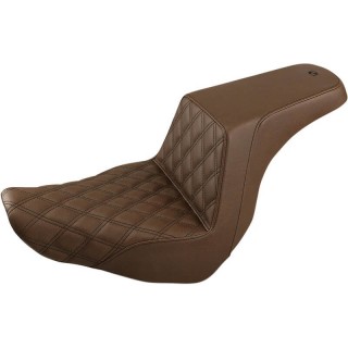 SADDLEMEN 2-UP STEP-UP LS DRIVER BROWN SEAT SPORT GLIDE-LOW RIDER 2018-2021