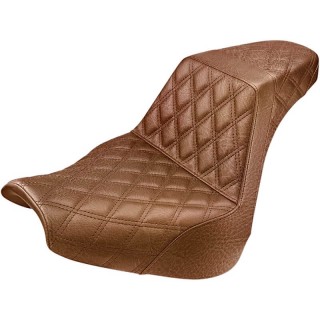 SADDLEMEN 2-UP STEP-UP LS BROWN SEAT HARLEY SOFTAIL BREAKOUT 2018-2021