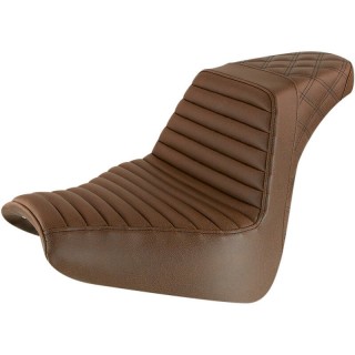 SADDLEMEN 2-UP STEP-UP TR DRIVER LS PASSENGER BROWN SEAT SOFTAIL BREAKOUT 18-21