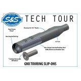 TERMINALI S&S GNX 4.5" SLIP-ON NERI FONDELLI NERI HARLEY TOURING 17-21 - ESPLOSIONE