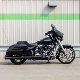 TERMINALI S&S GNX 4.5" SLIP-ON NERI FONDELLI NERI HARLEY TOURING 2017-2020 - LATO
