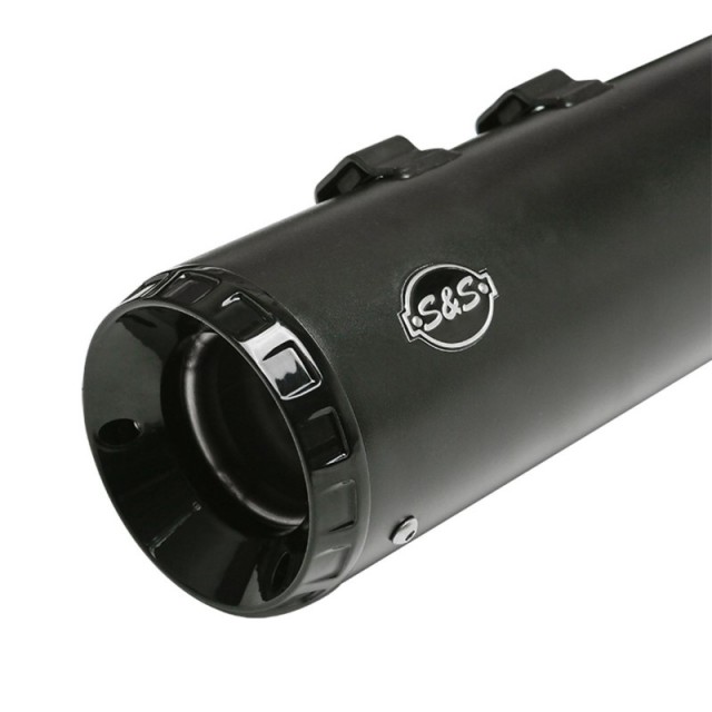 TERMINALI S&S GNX 4.5" SLIP-ON NERI FONDELLI NERI HARLEY TOURING 2017-2020 - FONDELLO