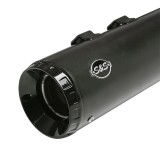 TERMINALI S&S GNX 4.5" SLIP-ON NERI FONDELLI NERI HARLEY TOURING 2017-2020 - FONDELLO