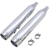 VANCE HINES TORQUER 450 SLIP-ON CHROME MUFFLERS HARLEY TOURING 1995-2016 - MUFFLERS