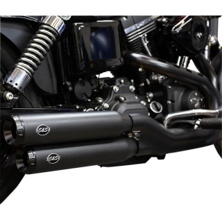 TERMINALI S&S GRAND NATIONAL SLIP-ON NERI HARLEY DAVIDSON DYNA 2008-2017