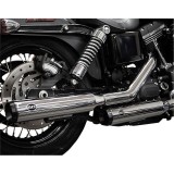 TERMINALI S&S GRAND NATIONAL SLIP-ON STAGGERED CROMATI HARLEY DAVIDSON DYNA 95-17