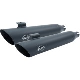TERMINALI S&S SLASH CUT SLIP-ON NERI HARLEY DAVIDSON DYNA 2008-2017 - TERMINALI